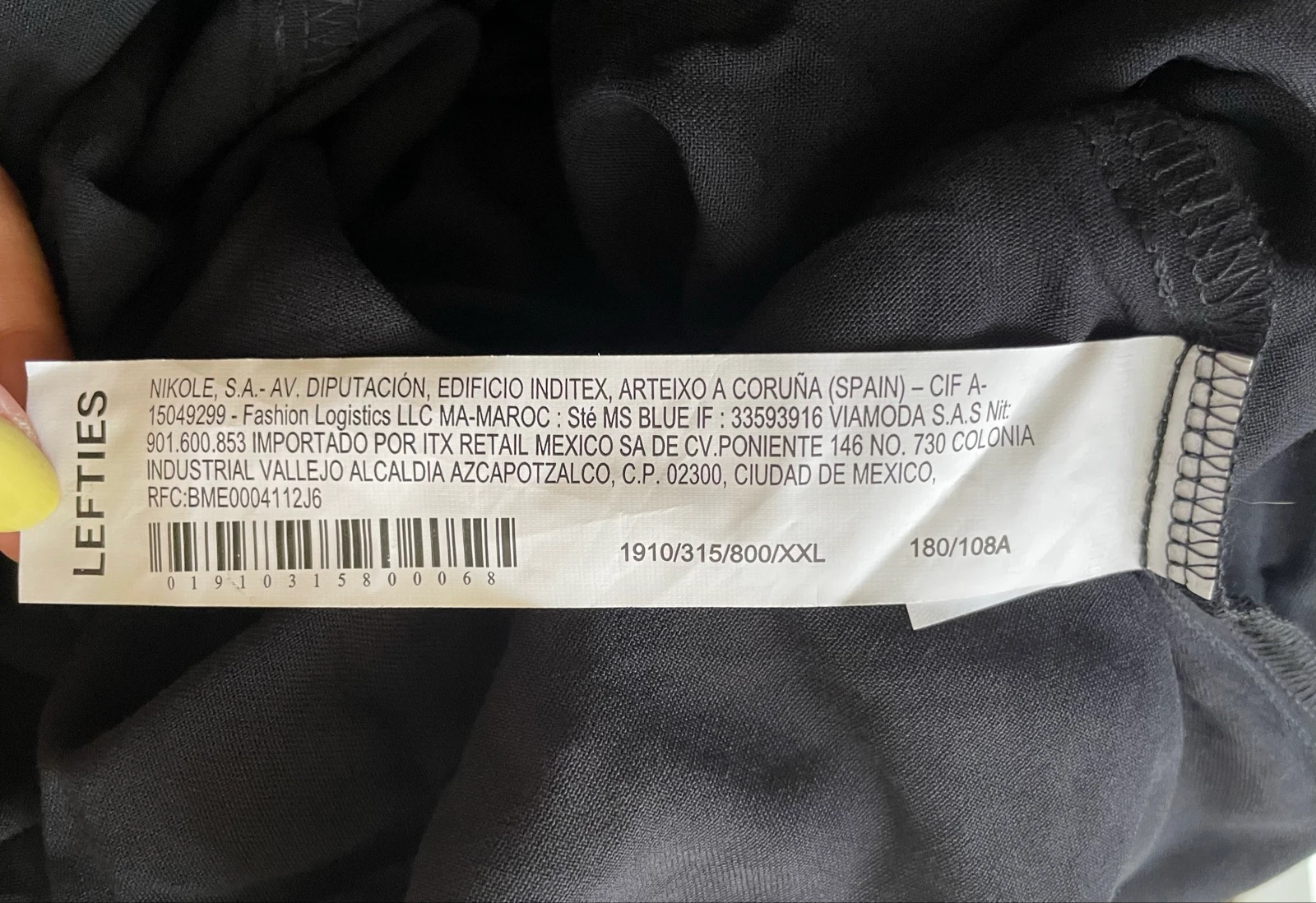 Camisa de botões preta tamanho XXL – photo 13